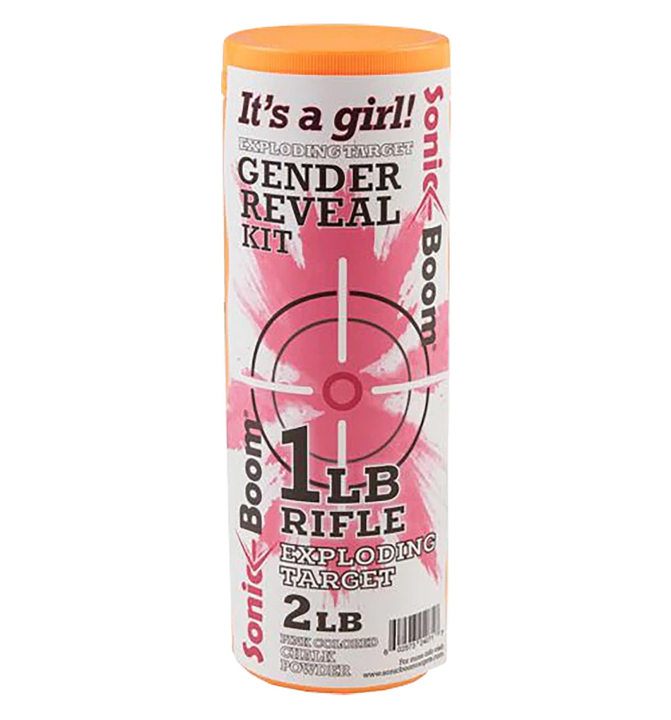 Sonic Boom SBTGRGIRL Girl Gender Reveal Exploding Shooting Target Kit, 1 Pound