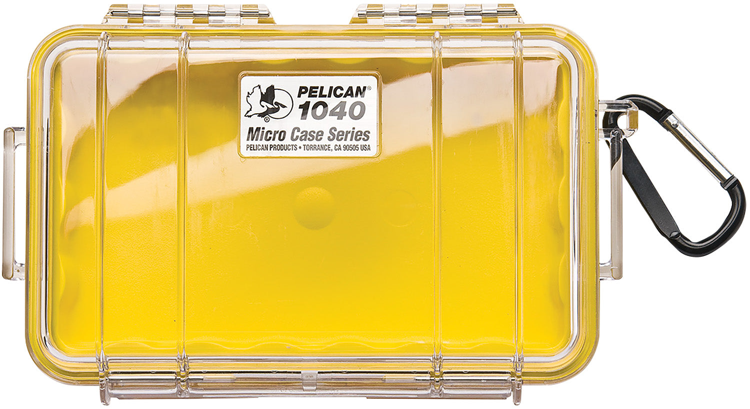Pelican Micro Case Yellow/Clear 1040027100 Watertight Polycarbonate 7.50"