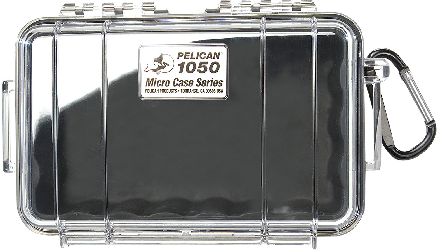 Pelican Micro Case Black/Clear 1050025100 Watertight Polycarbonate 7.99"