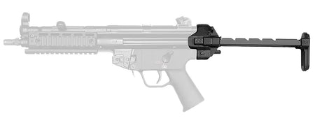 B&T Firearms BT200590 Steel and Aluminum Retractable Telescopic Stock Compatible with H&K MP5