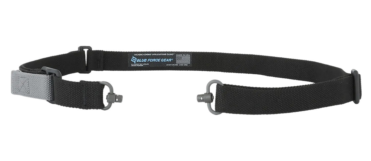 Blue Force Gear Vickers Black Cordura Two-Point Push Button Sling OAL 36"-62"