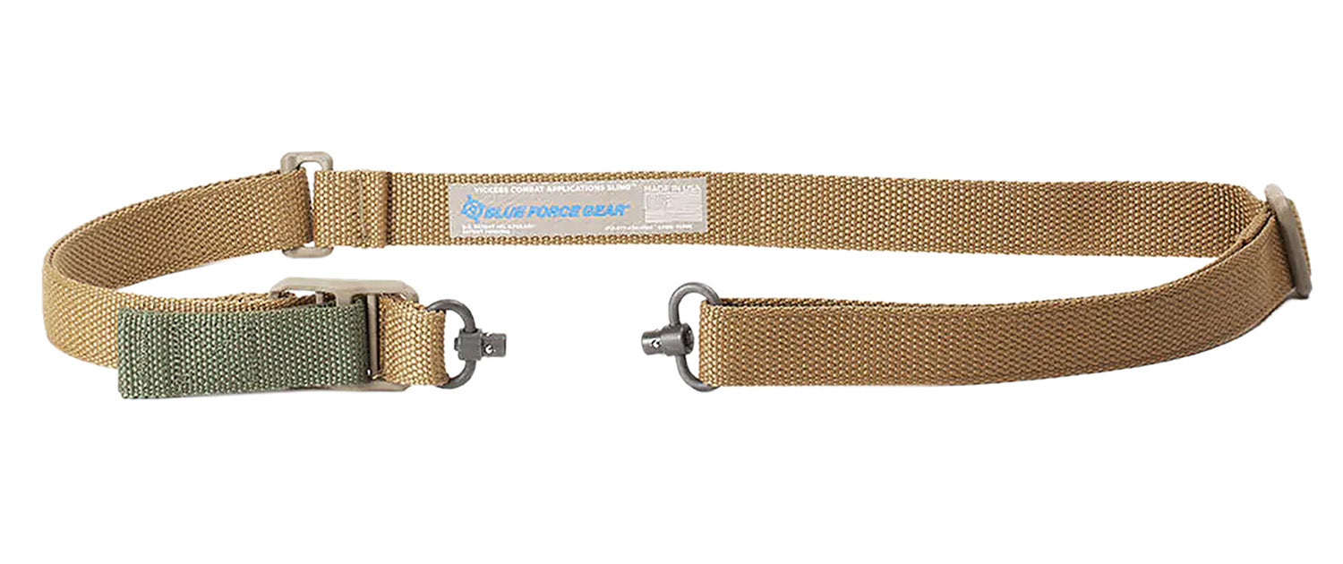Blue Force Gear Vickers Coyote Brown Cordura Push Button Rifle Sling VCASPB100AACB