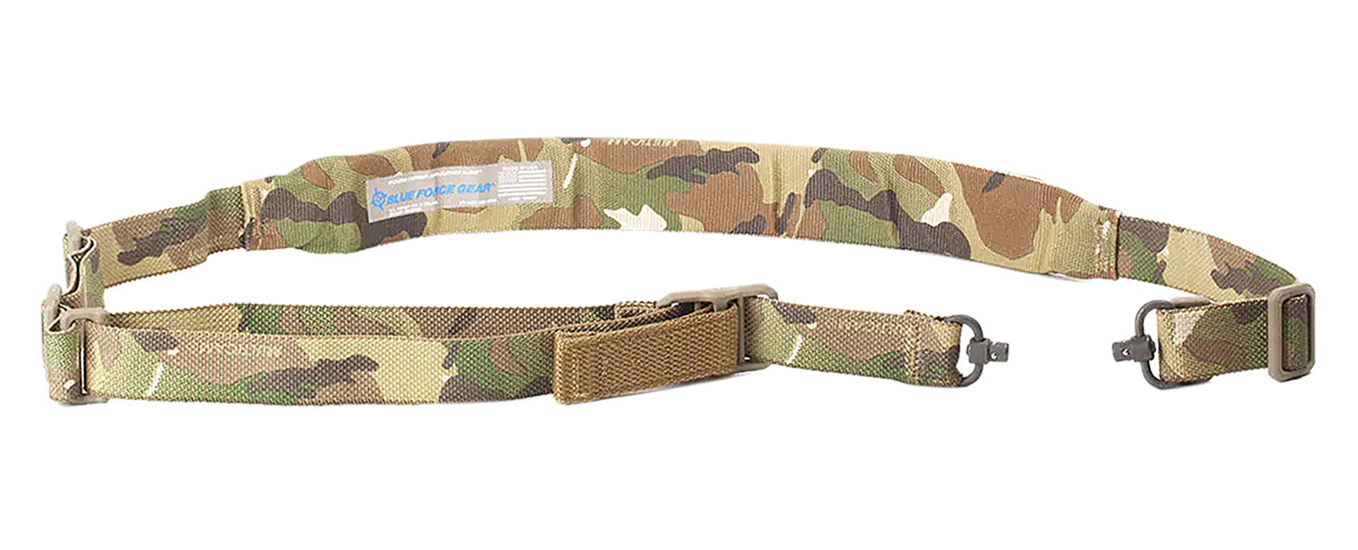 Blue Force Gear Vickers 221 MultiCam Padded One-Two Point Push Button Rifle Sling OAL 57"-67"