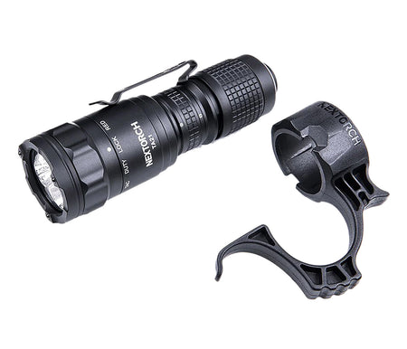 Nextorch TA21 Black Tactical Flashlight 4 Modes with Strike Bezel
