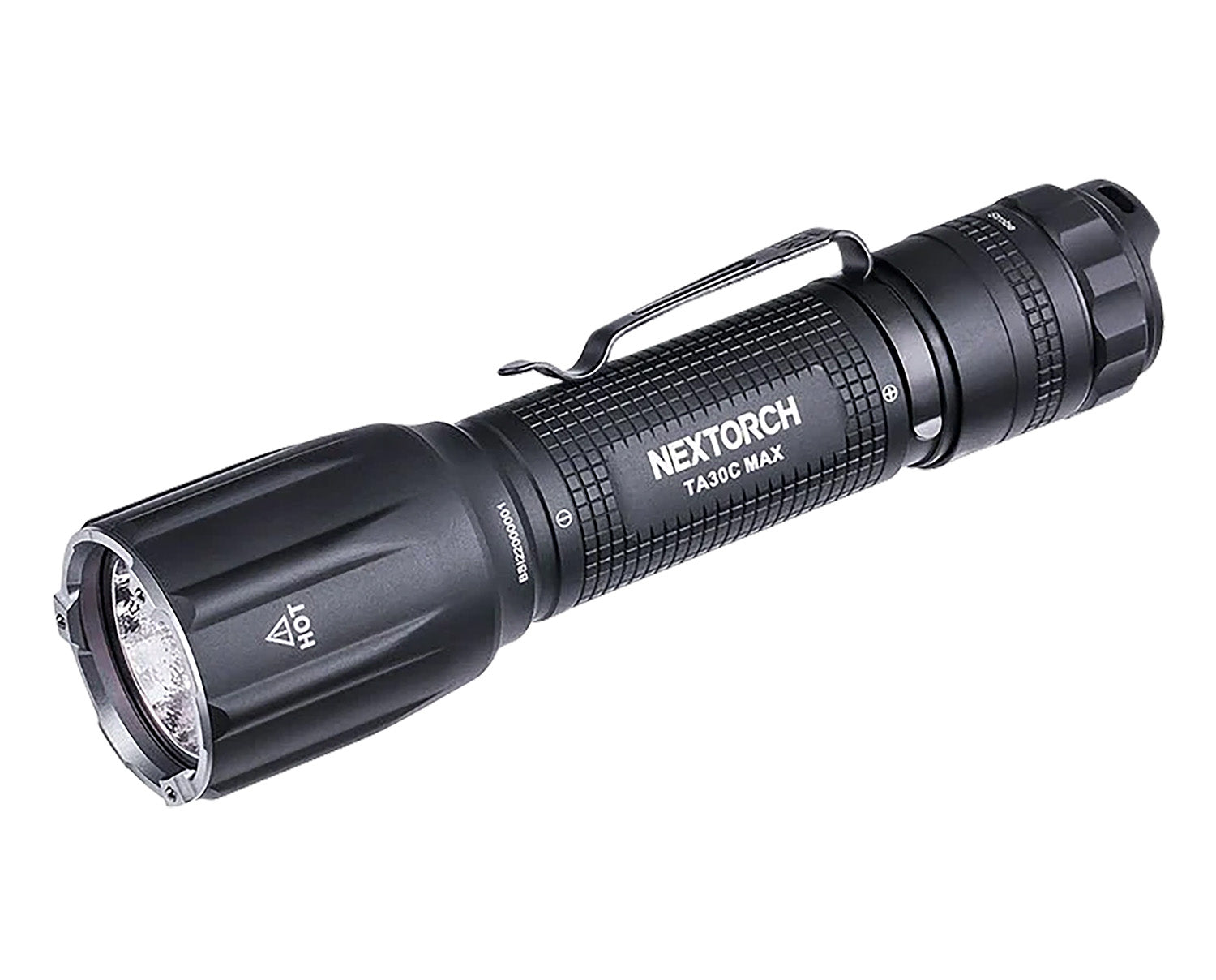 Nextorch Black Tactical Flashlight TA30C MAX 3000 Lumens 390 Meter Throw USB-C