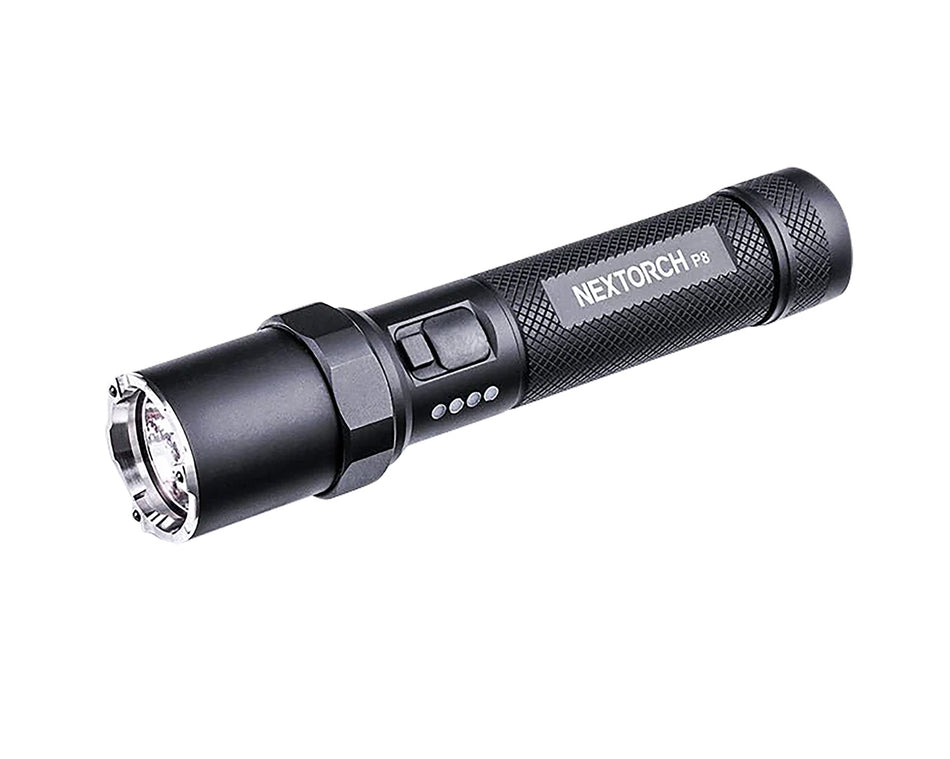 Nextorch Black 1600 Lumen Tactical Patrol Light 252 Meter Beam Distance USB-C