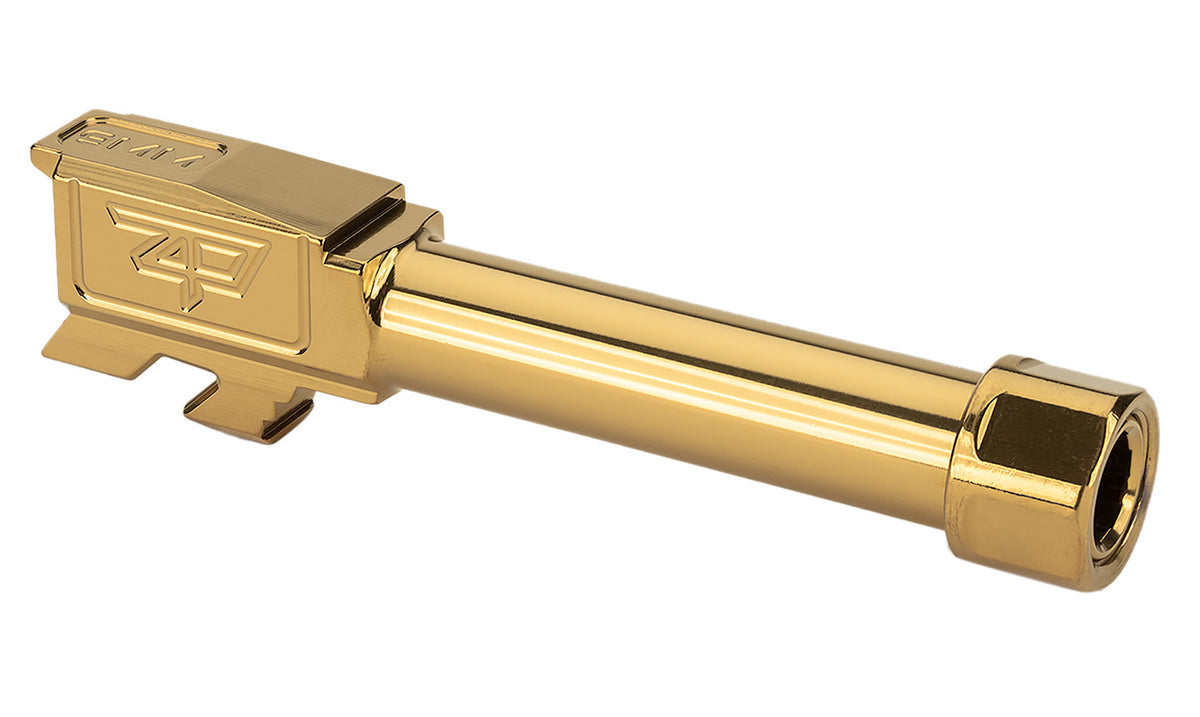 Zaffiri Precision ZP.43BTG Glock 43/43X Precision Barrel 9mm 3.92" Gold Stainless Steel 416R