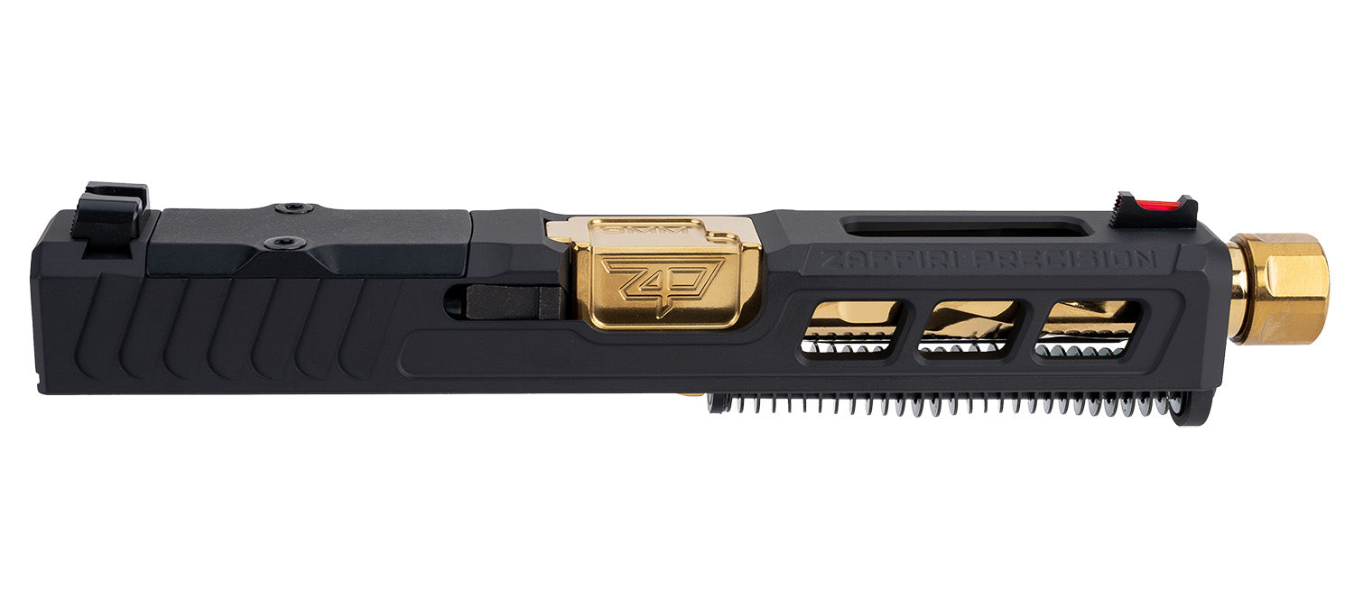 Zaffiri Precision ZPS.3.19.BLK.CU Glock 19 Gen 3 Complete Upper Gold TiN Coated Barrel