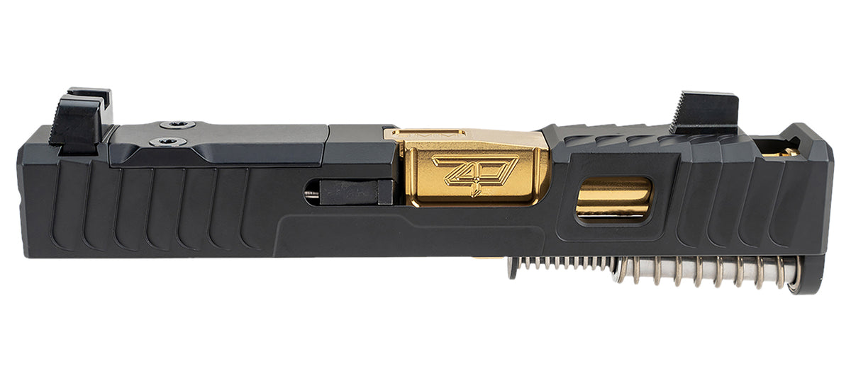Zaffiri Precision ZPS.B.43.BLK.CU.2 Glock 43 ZPS.IBS Complete Upper Gold TiN Barrel