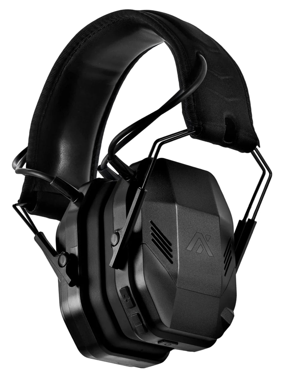 Axil MX Pro Black Over-the-Head Electronic Hearing Protection Earmuffs 30 dB