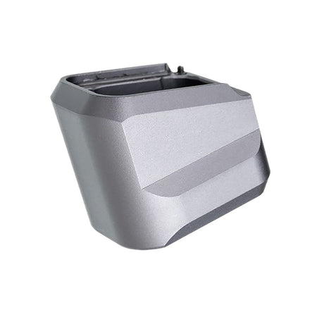 Tyrant Designs CNC VP9/VP40 5-Round Magazine Extension Grey Aluminum TDVP9MAGEXGREY