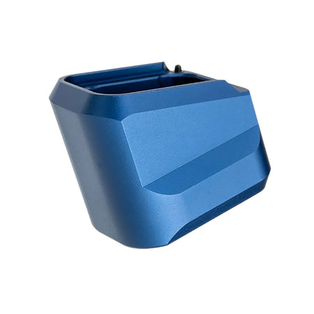Tyrant Designs CNC VP9/VP40 5-Round Magazine Extension Blue Aluminum TDVP9MAGEXBLUE