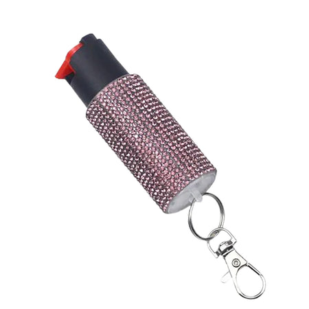 PSP Eliminator OC Pepper Keyring Spray 0.5 oz Pink Canister