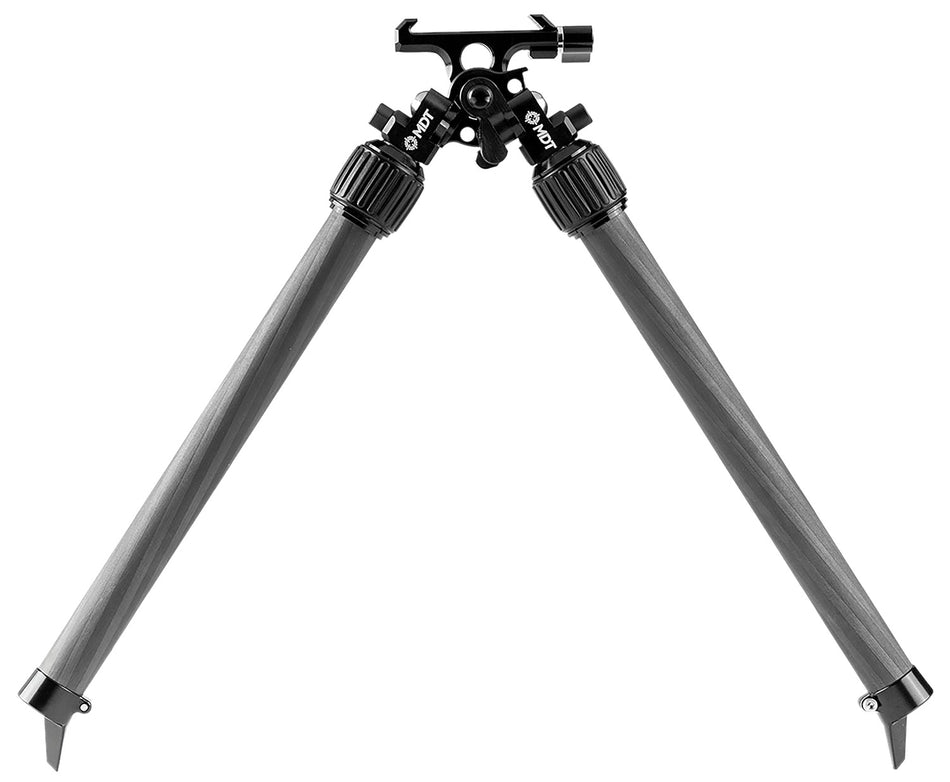 MDT Lightweight Mountain Bipod Black Carbon Fiber Aluminum Adjustable 2.70"-15.80"