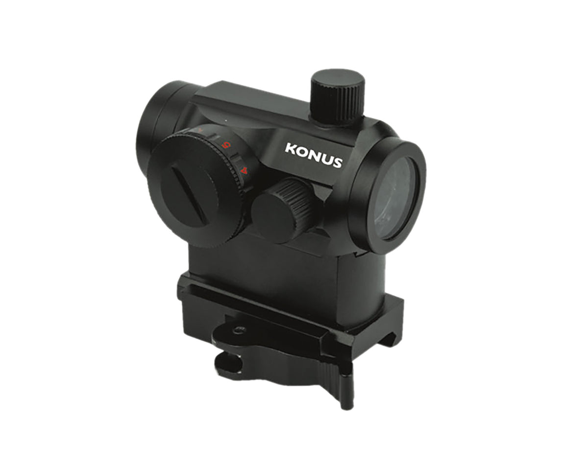 Konus Nuclear Pro 1x22mm Matte Black 3 MOA Red/Green Illuminated Dot Sight