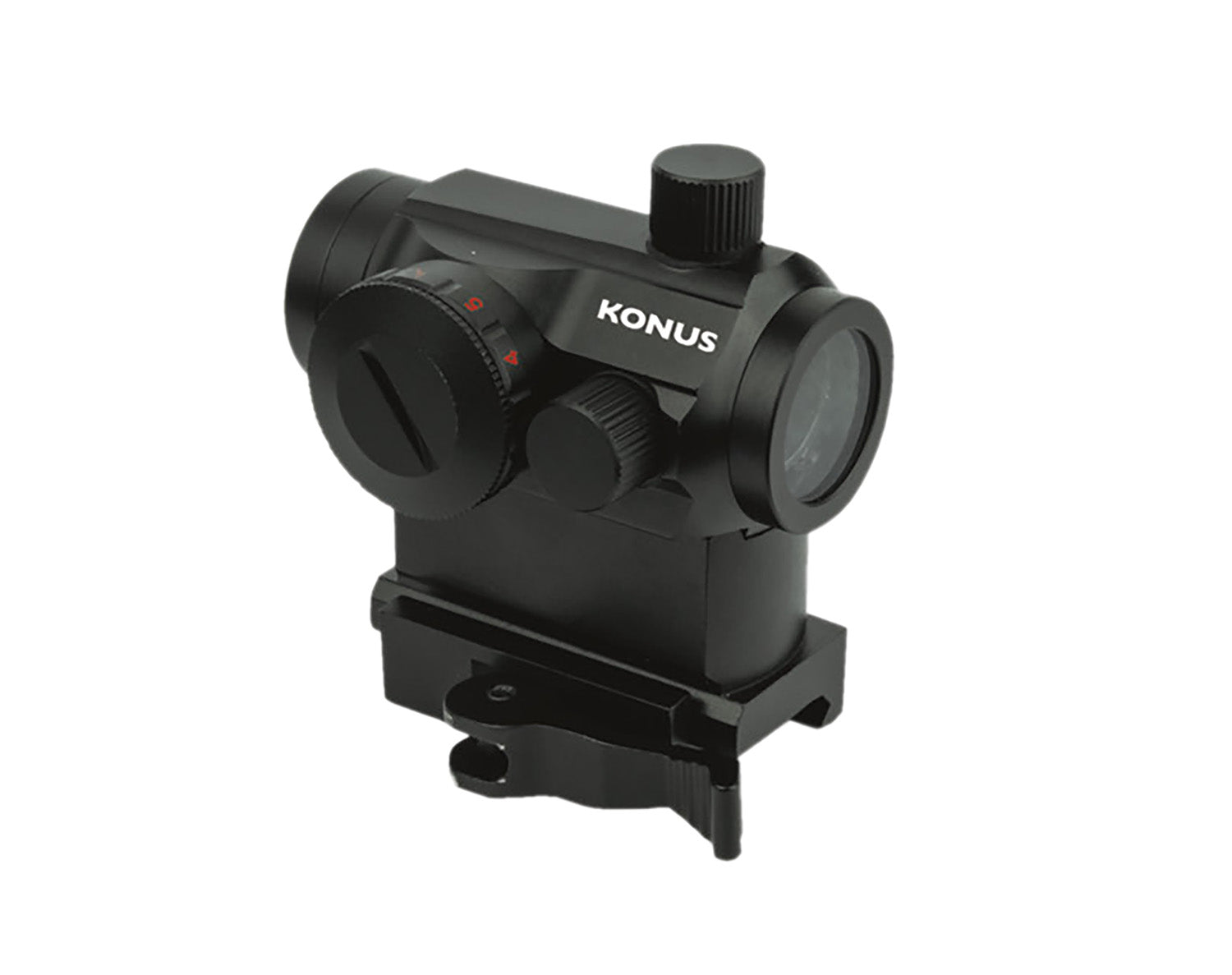 Konus Nuclear Pro 1x22mm Matte Black 3 MOA Red/Green Illuminated Dot Sight