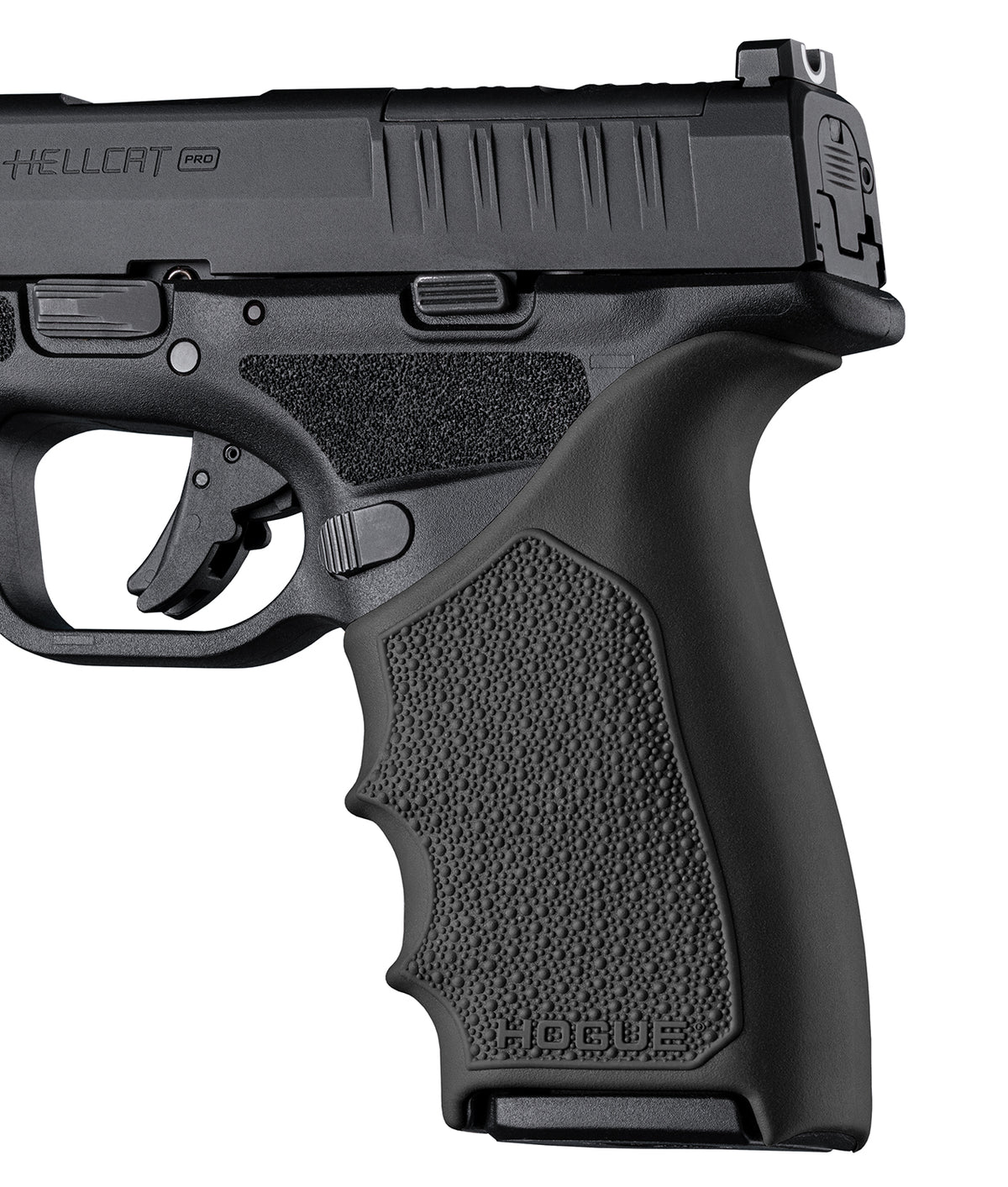 Hogue HandAll 18320 Beavertail Grip Sleeve Black Thermoplastic Elastomer