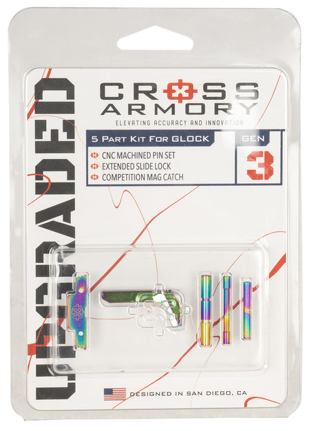 Cross Armory Rainbow 3-Piece Enhancement Kit for P80 Gen1-3 Pistols