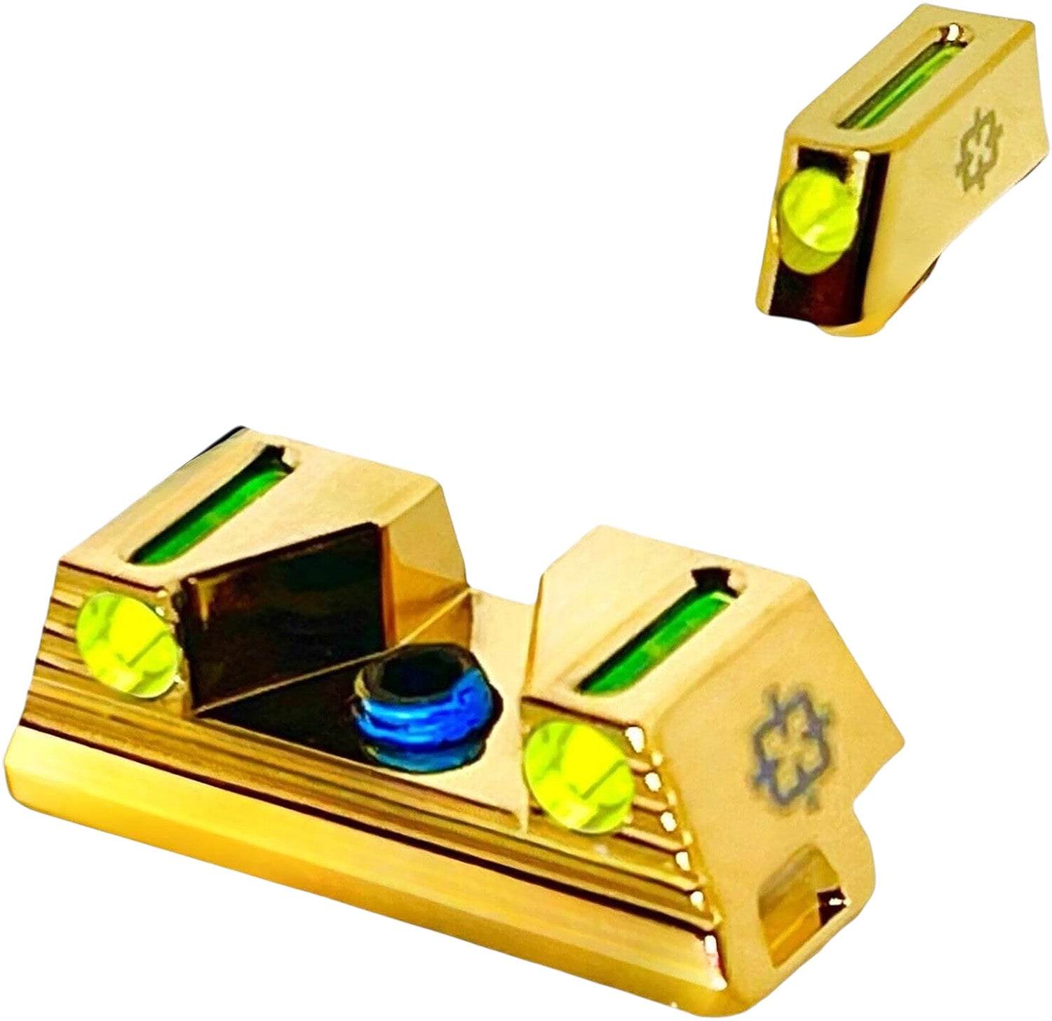 Cross Armory 3-Point Fiber Optic Front & Rear Sights for Glock CRGSS-GD Gold Frame