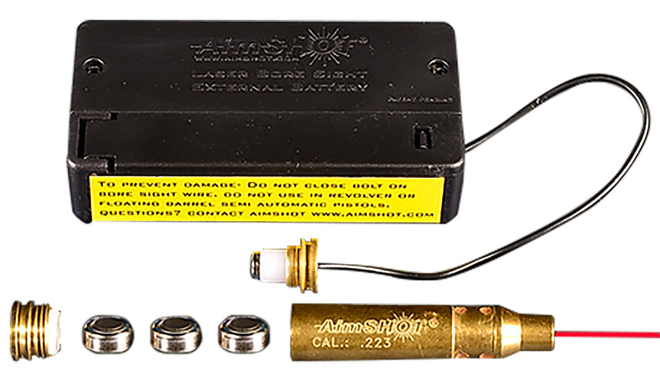 AimShot BS22320X Brass Cartridge Laser Bore Sight .223 Remington 20X Brighter