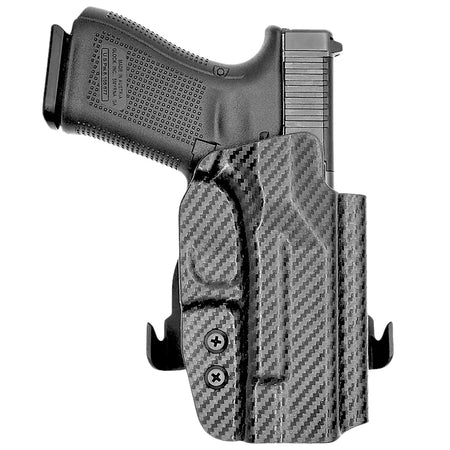 Rounded Gear Glock 19 Carbon Fiber Kydex Paddle OWB Holster Right Hand