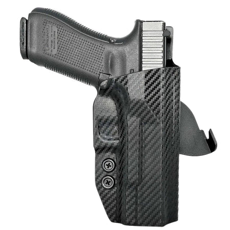 Rounded Gear Glock 17 Carbon Fiber Kydex Paddle OWB Holster Right Hand