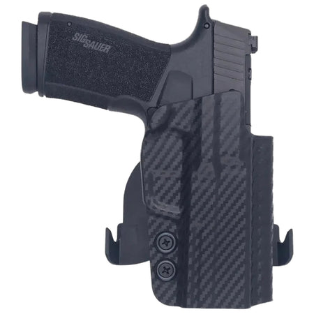 Rounded Gear Sig P365 X-Macro Carbon Fiber Kydex Paddle OWB Holster Right Hand