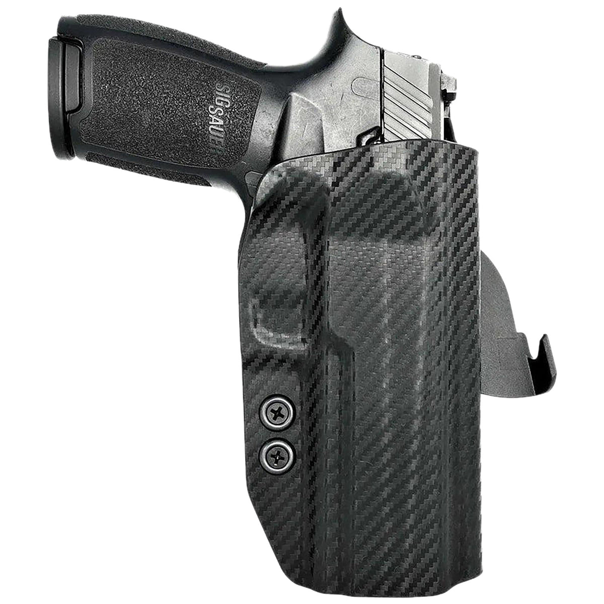 Rounded Gear Sig P320 Carbon Fiber Kydex Paddle OWB Holster Right Hand