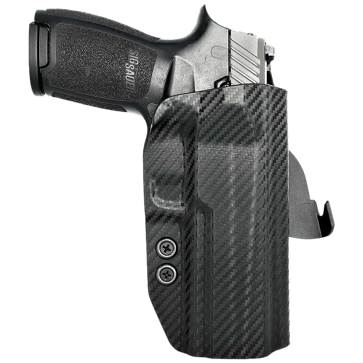 Rounded Gear Sig P320 Carbon Fiber Kydex Paddle OWB Holster Right Hand