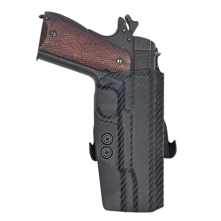 Rounded Gear 1911 5" Carbon Fiber Kydex Paddle OWB Holster Right Hand