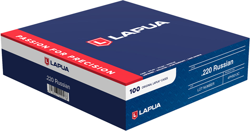 Berger/Lapua Unprimed Cases 220 Russian Rifle Brass 100/Box