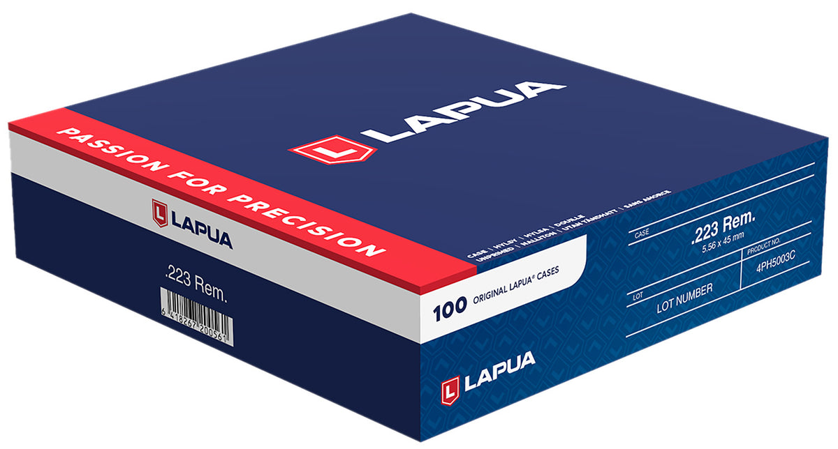Berger/Lapua Unprimed Cases 223 Rem Rifle Brass 100/Box