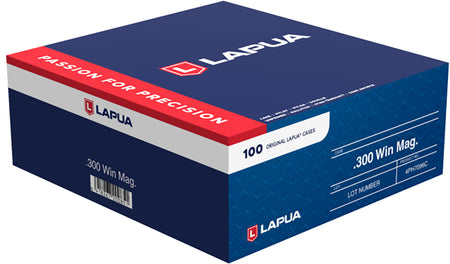 Lapua 4PH7096C Unprimed Brass Cases 300 Winchester Magnum Rifle 100/Box