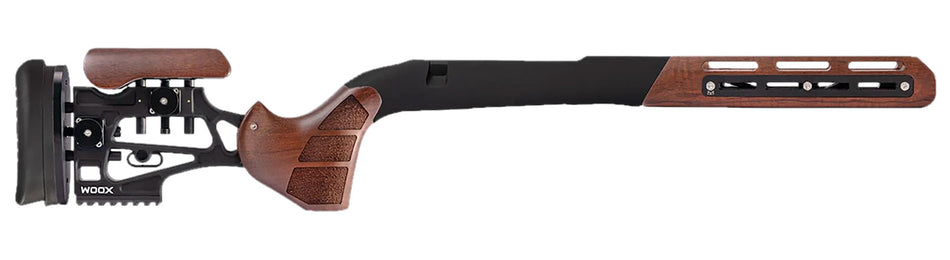Woox Furiosa Hybrid Aluminum Skeleton Stock Walnut Remington 700 M5 DBM SA Bolt Action