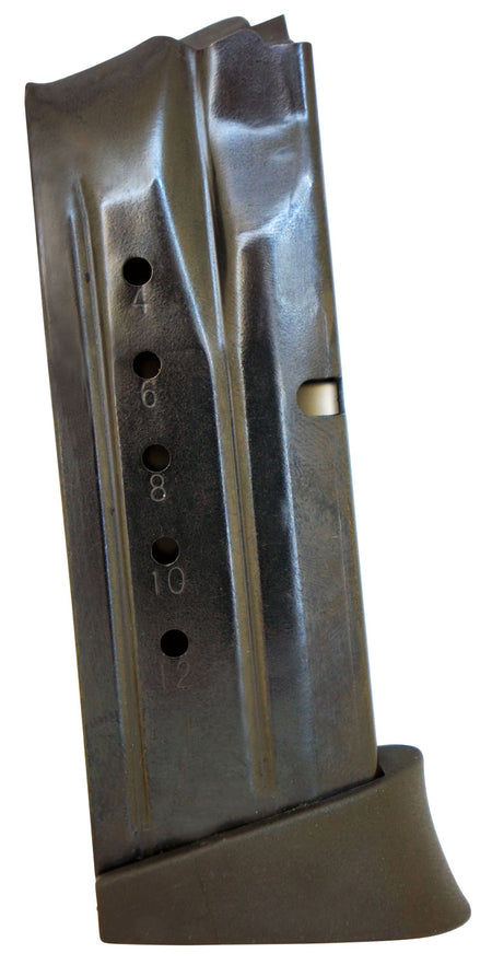 ProMag SMIA15 12rd 9mm Luger Magazine Compatible with S&W M&P Compact Blued Steel