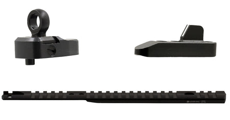 XS Sights ML10085 Black Anodized Lever Rail and Ghost Ring Kit for Marlin 336