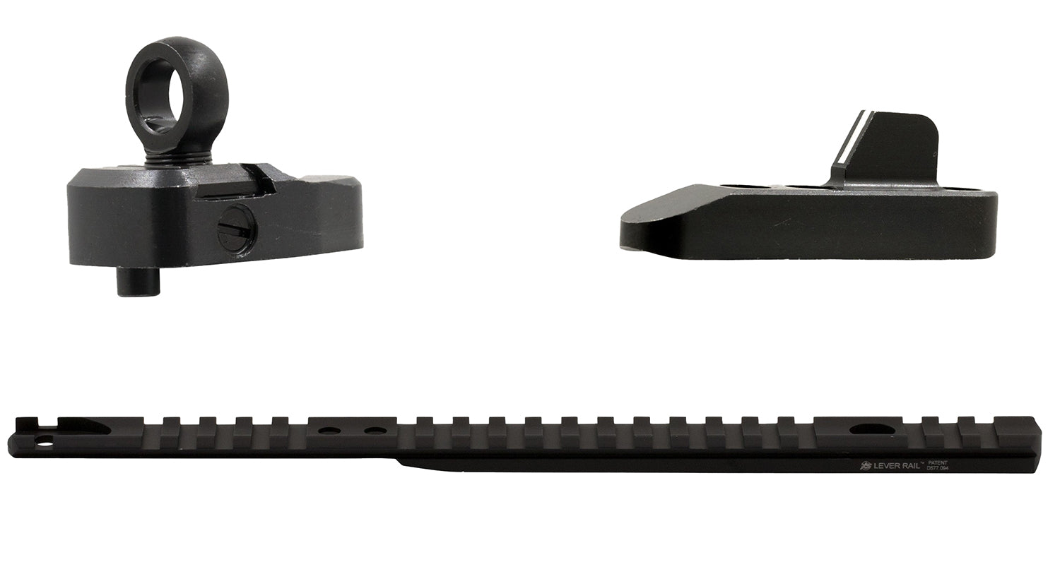 XS Sights ML10095 Black Anodized Lever Rail and Ghost Ring Kit for Marlin 1894