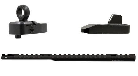 XS Sights ML10095 Black Anodized Lever Rail and Ghost Ring Kit for Marlin 1894
