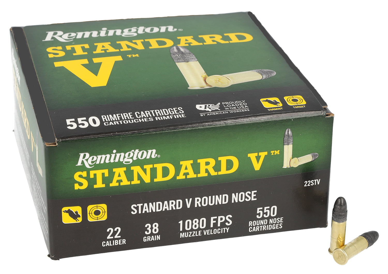 Remington Standard V .22 Long Rifle 36 Gr Solid