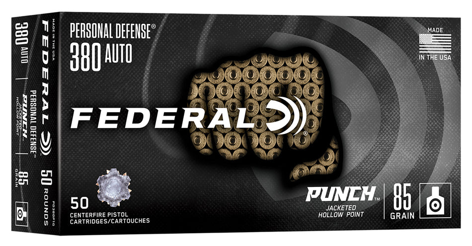 Federal PUNCH .380 ACP/Auto 85 Gr JHP