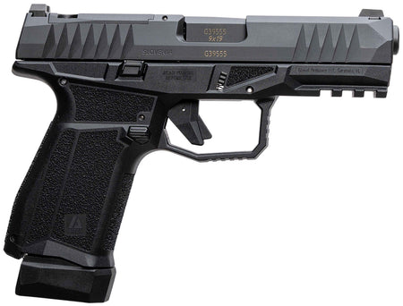 AREX 815537024074 Delta M Gen2 Compact Frame 9mm Luger 15+1 4" Black Steel Barrel, Black Nitride Steel Optic Cut/Serrated Slide, Black Polymer Frame w/Picatinny Rail, Black Stippled Grip, Ambidextrous