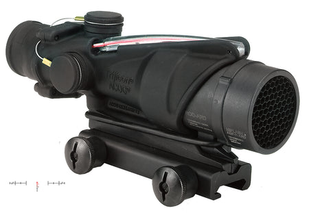 Trijicon ACOG 4x32 Black Hardcoat Anodized Illuminated Red Chevron Reticle 100226