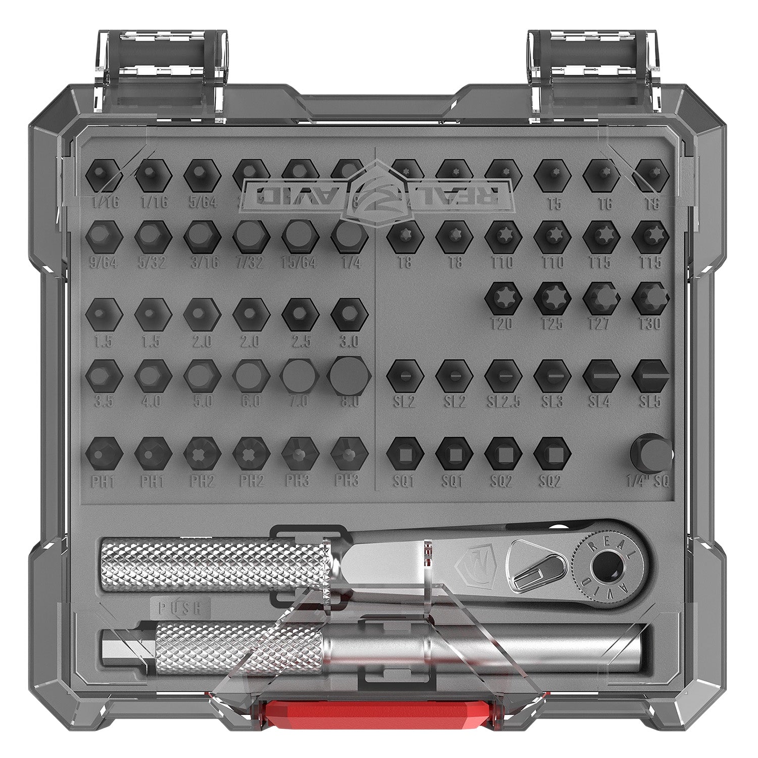 Real Avid AVX3GBS57 57-Piece X3 Driver Gunsmithing Accessory Bit Set