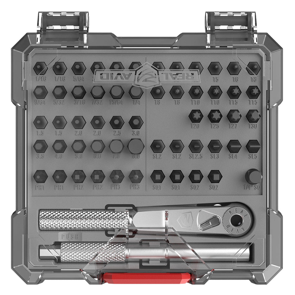 Real Avid AVX3GBS57 57-Piece X3 Driver Gunsmithing Accessory Bit Set