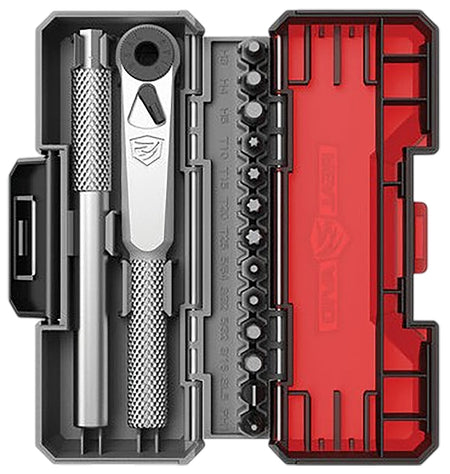Real Avid AVX3GBS13 Silver 13-Piece X3 Driver Gunsmithing Bit Set with Case