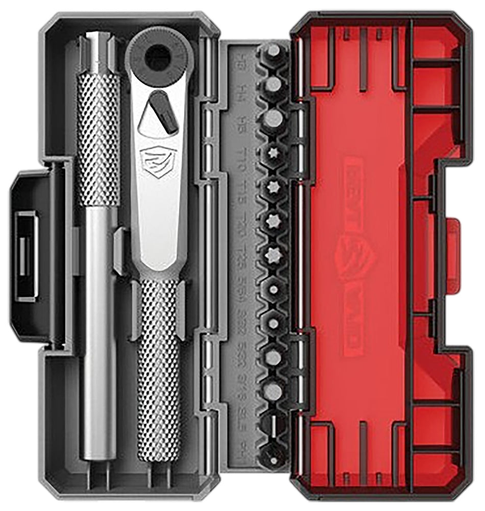 Real Avid AVX3GBS13 Silver 13-Piece X3 Driver Gunsmithing Bit Set with Case