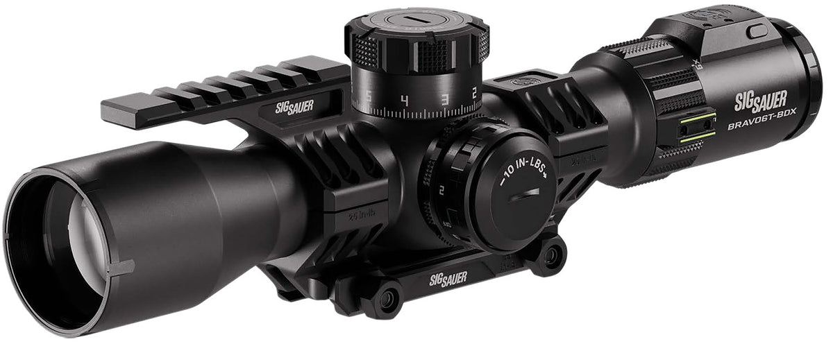 Sig Sauer SOBBDX63102 Bravo6T BDX 3-18x44mm 35mm FFP Black Illuminated MRAD 2.0 Riflescope
