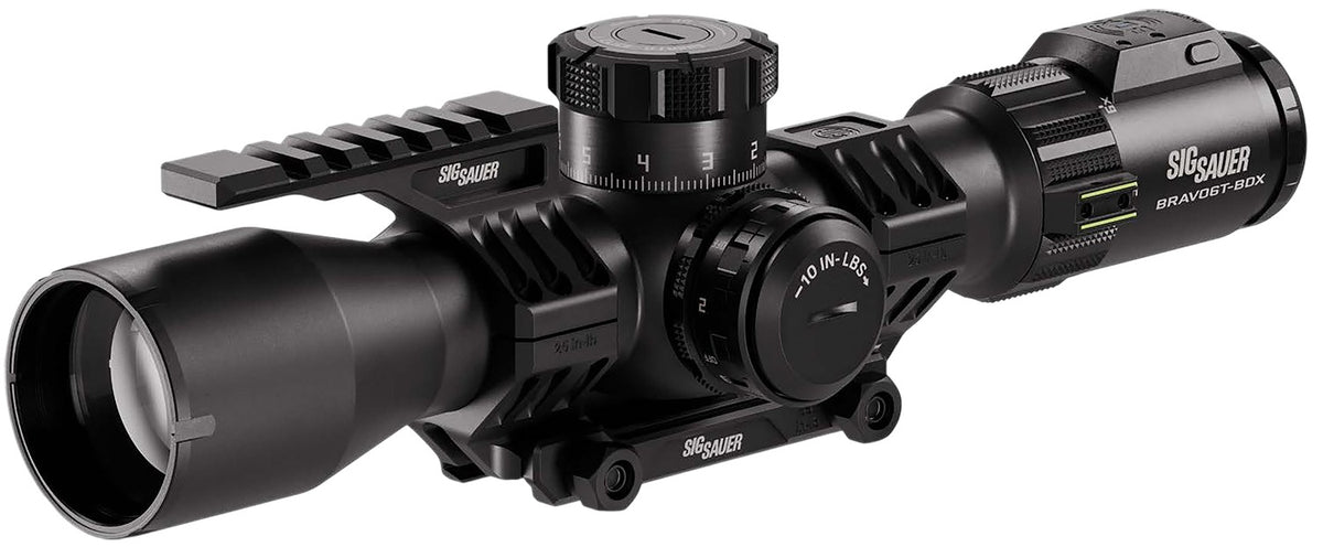 Sig Sauer SOBBDX63104 Bravo6T BDX 3-18x44mm 35mm FFP Black Illuminated DEV-L 2.0 Riflescope