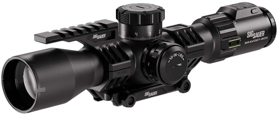 Sig Sauer SOBBDX63104 Bravo6T BDX 3-18x44mm 35mm FFP Black Illuminated DEV-L 2.0 Riflescope
