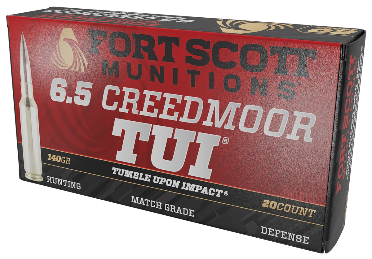 Fort Scott Munitions  6.5mm Creedmoor 140 grain Solid Copper Spun ammunition
